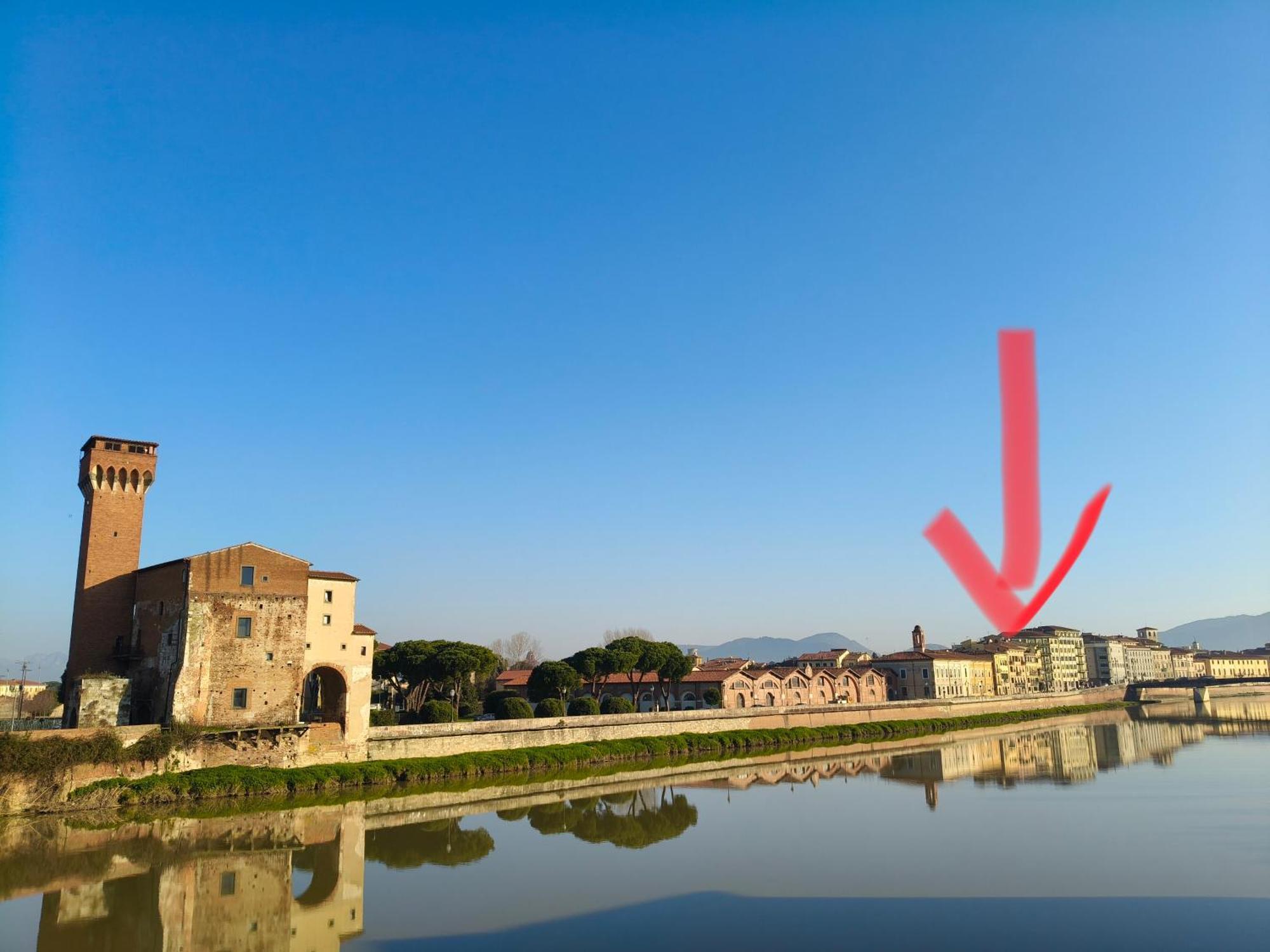 Lungarno 7 Pisa Lägenhet Exteriör bild